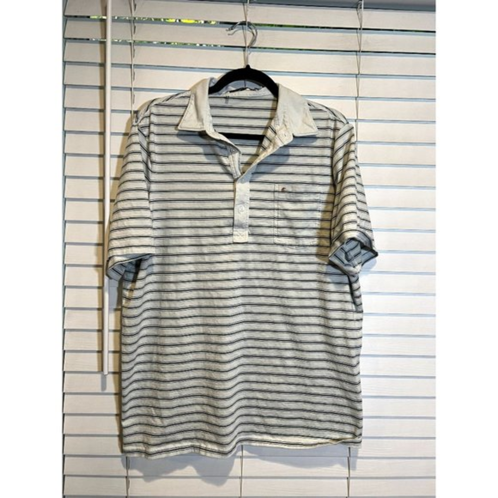 Criquet Mens Striped Polo Shirt - Size XL‎